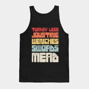 Retro Vintage Renaissance Fair Text Tank Top